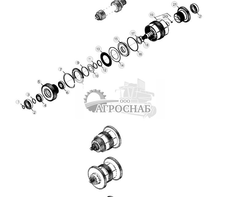 YZ107371 Узел вала второй ступени - ST761580 71.jpg